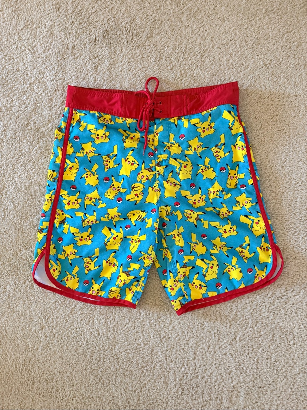 Pokemon Pikachu Boys Mens Swim Trunks